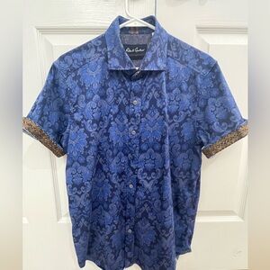 Robert Graham L men’s  dress shirt short sleeve